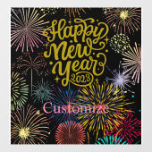 Gelukkig nieuwjaar 2023 Thunder_Cove Raamsticker (Vel)