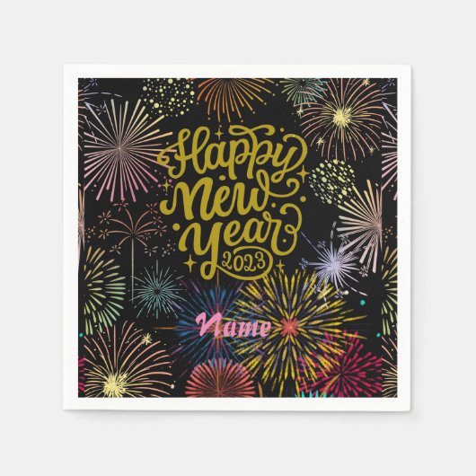 Gelukkig nieuwjaar 2023 Thunder_Cove Servet (Voorkant)