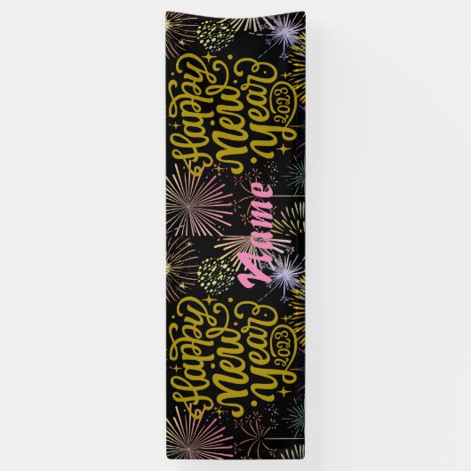 Gelukkig nieuwjaar 2023 Thunder_Cove Spandoek (Verticaal)