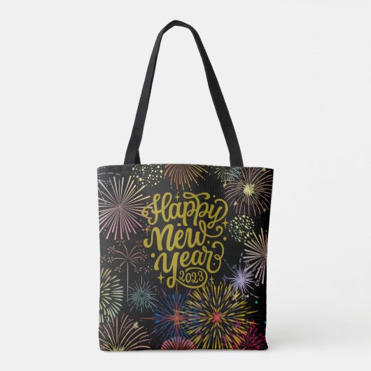 Gelukkig nieuwjaar 2023 Thunder_Cove Tote Bag (Achterkant)