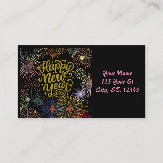 Gelukkig nieuwjaar 2023 Thunder_Cove Visitekaartje (Voorkant)