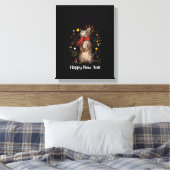 Gelukkig nieuwjaar 2023 voor vrouwen canvas afdruk (Insitu (Slaapkamer))