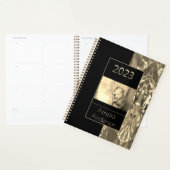 Gelukkig nieuwjaar 2023 voor zwarte en gouden Sepi Planner (Display)