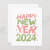 Gelukkig nieuwjaar 2024 (Voorkant / Achterkant)