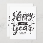 Gelukkig nieuwjaar 2024 (Voorkant / Achterkant)