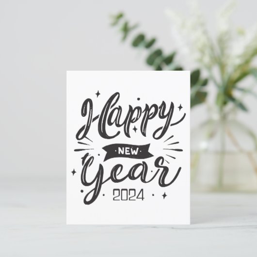 Gelukkig nieuwjaar 2024 (Staand voorkant)