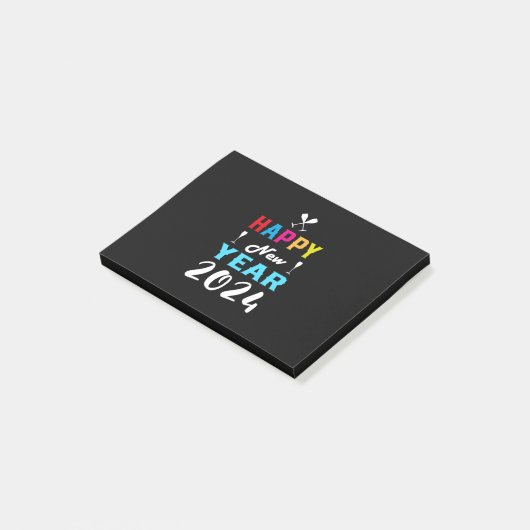 Gelukkig Nieuwjaar 2024 (9) Post-it® Notes (Schuin)