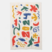 Gelukkig Nieuwjaar 2024 Abstract Theedoek (Verticaal)