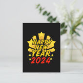 Gelukkig nieuwjaar 2024  briefkaart (Staand voorkant)