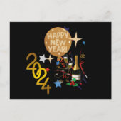 Gelukkig nieuwjaar 2024 briefkaart (Voorkant)