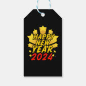 Gelukkig nieuwjaar 2024 cadeaulabel (Achterkant)
