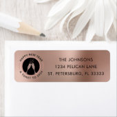 Gelukkig Nieuwjaar 2024 Champagne Toast Retouradre Etiket (Insitu)