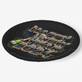 Gelukkig Nieuwjaar 2024 Elegant Oudejaarsfeest Papieren Bordje (Gekanteld)