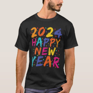 Gelukkig Nieuwjaar 2024 Familie Matching Celebrati T-shirt