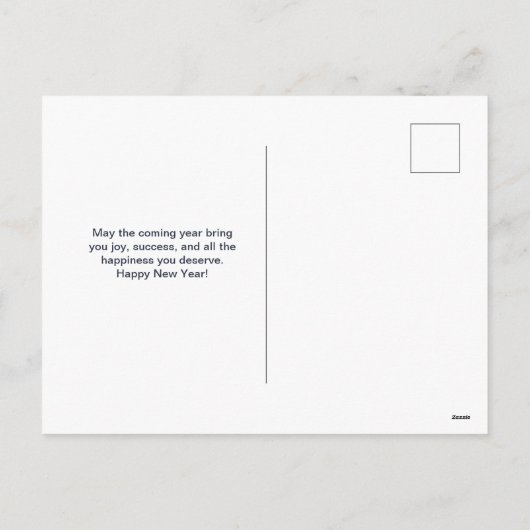 Gelukkig nieuwjaar 2024 feestdagenkaart (Achterkant)