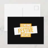 Gelukkig nieuwjaar 2024 - feestelijke wensen verst feestdagenkaart (Voorkant / Achterkant)