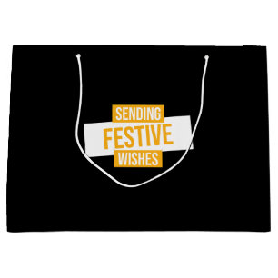 Gelukkig nieuwjaar 2024 - feestelijke wensen verst groot cadeauzakje