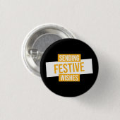 Gelukkig nieuwjaar 2024 - feestelijke wensen verst ronde button 3,2 cm (Voorkant /achterkant)