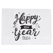 Gelukkig nieuwjaar 2024 groot cadeauzakje (Achterkant)