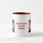 Gelukkig Nieuwjaar 2024 Groovy Stijl Nieuwjaar Par Mok (Midden)