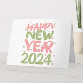 Gelukkig nieuwjaar 2024 kaart (Achterkant)