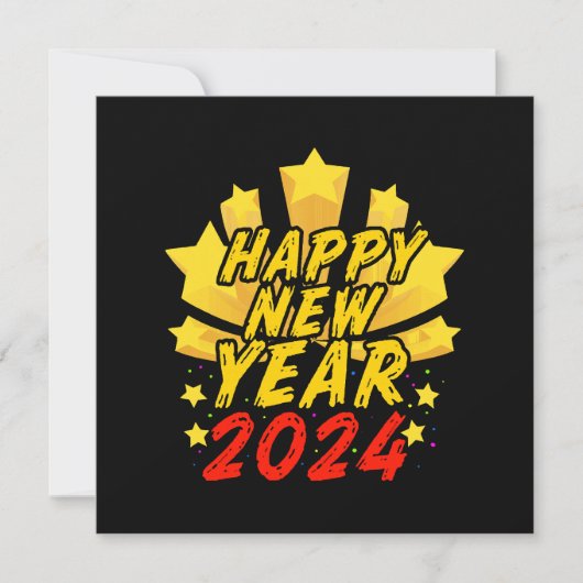 Gelukkig Nieuwjaar 2024 Kaart (Voorkant)