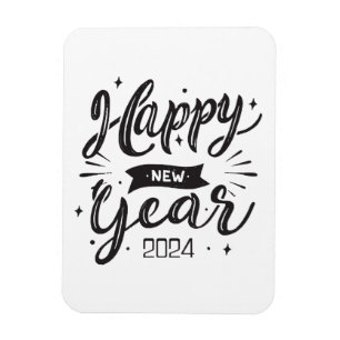Gelukkig nieuwjaar 2024 magneet
