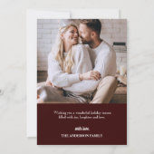 Gelukkig Nieuwjaar 2024 Modern Script Vakantie Kaa Kaart (Achterkant)