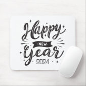 Gelukkig nieuwjaar 2024 muismat (Met muis)