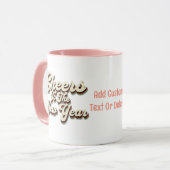 Gelukkig Nieuwjaar 2024 Nieuwjaar Eve  Retro Mok (Voorkant links)