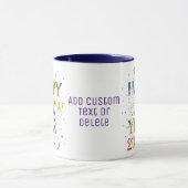 Gelukkig Nieuwjaar 2024 Nieuwjaar Eve Waterverf Pa Mok (Midden)