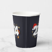 Gelukkig nieuwjaar 2024 papieren bekers (Rechts)