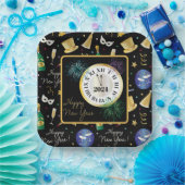 Gelukkig nieuwjaar 2024 papieren bordje (Feest)