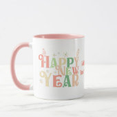 Gelukkig Nieuwjaar 2024 Retro Kleurrijke Partij 20 Mok (Links)