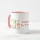 Gelukkig Nieuwjaar 2024 Retro Kleurrijke Partij 20 Mok (Voorkant links)