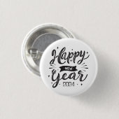 Gelukkig nieuwjaar 2024 ronde button 3,2 cm (Voorkant /achterkant)