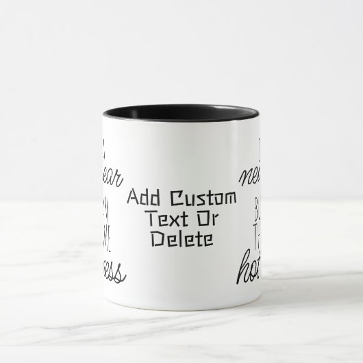 Gelukkig Nieuwjaar 2024 Script Nieuwjaar Partij Mok (Midden)