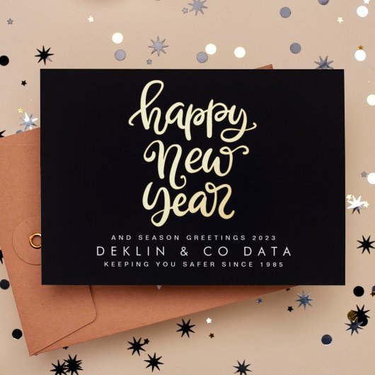 GELUKKIG NIEUWJAAR 2024 | SEIZOEN GROETJES CORPORA FOLIE FEESTDAGENKAART