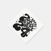 Gelukkig nieuwjaar 2024 servet (Hoek)