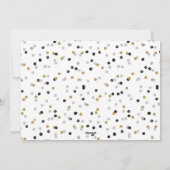 Gelukkig Nieuwjaar 2024 Silver en Gold Confetti Fo Feestdagenkaart (Achterkant)