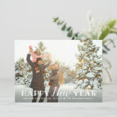 Gelukkig Nieuwjaar 2024 Silver en Gold Confetti Fo Feestdagenkaart (Staand voorkant)