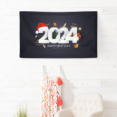 Gelukkig nieuwjaar 2024 spandoek (Insitu)