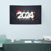 Gelukkig nieuwjaar 2024 spandoek (Beurs)