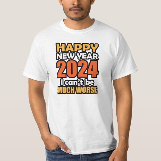Gelukkig nieuwjaar 2024 t-shirt (Voorkant)