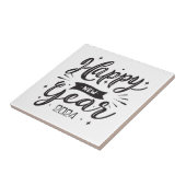 Gelukkig nieuwjaar 2024 tegeltje (Zijkant)