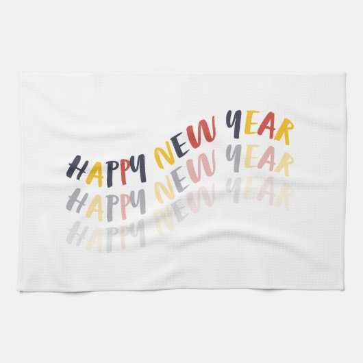 Gelukkig nieuwjaar 2024 theedoek (Horizontaal)