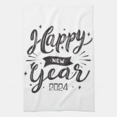 Gelukkig nieuwjaar 2024 theedoek (Verticaal)