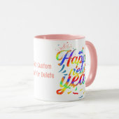 Gelukkig Nieuwjaar 2024 Tie Dye Party 2024 Mok (Voorkant rechts)