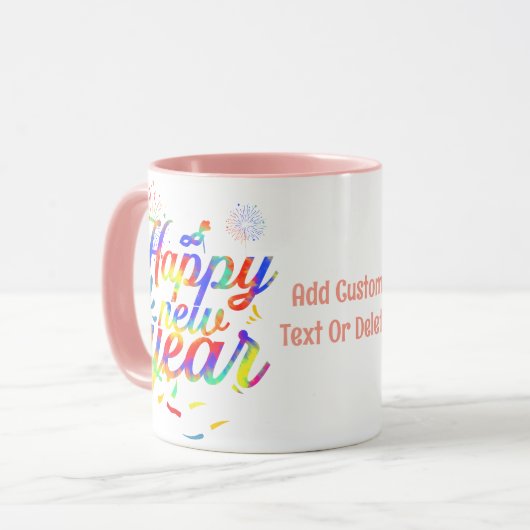 Gelukkig Nieuwjaar 2024 Tie Dye Party 2024 Mok (Voorkant links)