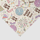 Gelukkig nieuwjaar 2024 tissuepapier (Detail)